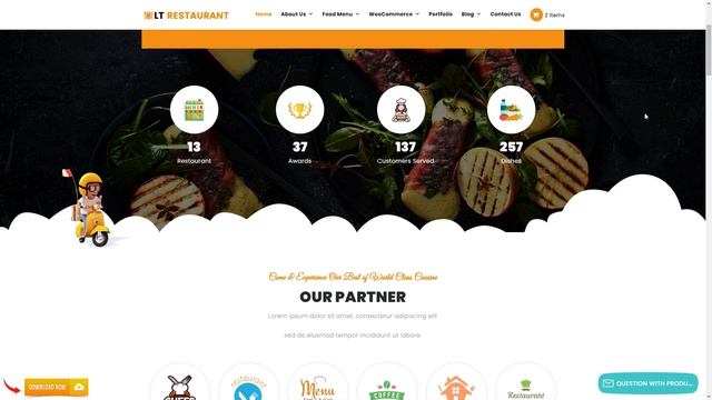 10 Free Online Food Ordering WordPress Themes смотреть онлайн