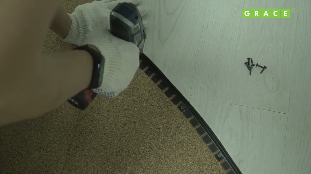 Установка гибкого порога Smart Profile без предварительного нагрева смотреть онлайн