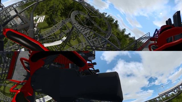 [360 VR] Steel RollerCoaster Simulator for Google Cardboard 360° 3D Video split screen SBS смотреть онлайн