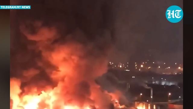 Moscow Fire: Blasts rip through 7,000 sq mts of mall; Russian officials suspect ‘arson’ | Watch смотреть онлайн