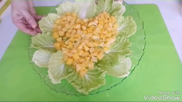 "АНГЕЛ МОЙ" САМЫЙ ВКУСНЫЙ САЛАТ-НОВИНКА! Рецепт оЧень Вкусного Салата с Крабовыми Палочками) смотреть онлайн