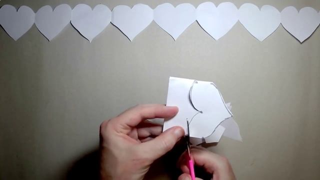 DIY ❤️ БУМАЖНАЯ ГИРЛЯНДА С СЕРДЕЧЕК своими руками смотреть онлайн