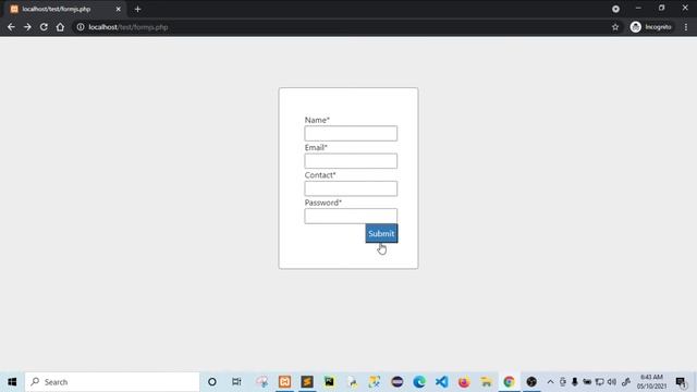 JavaScript Form Validation смотреть онлайн