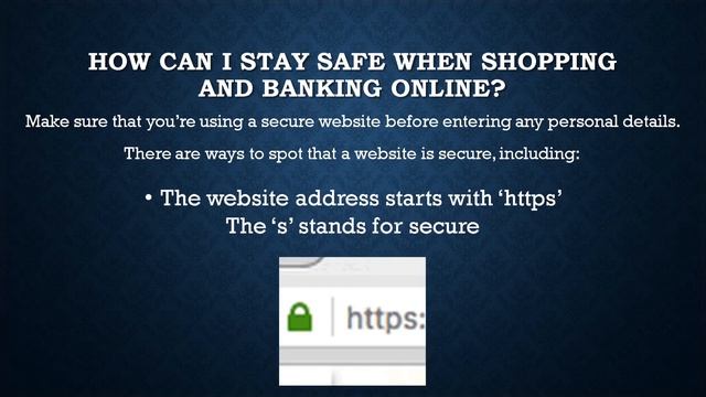 Online Shopping & Fake Websites Safety at RHACC смотреть онлайн