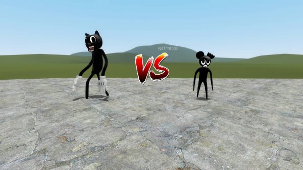 cartoon cat vs cartoon mouse in Garry's Mod