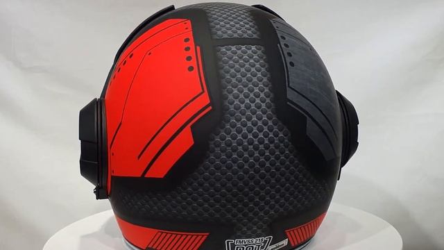 Мотошлем интеграл HNJ стилизованный под комикс - Iron Man смотреть онлайн