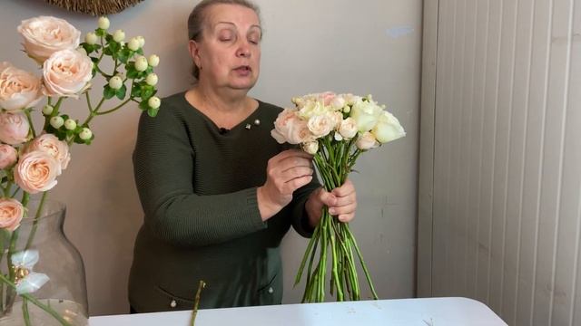 Разница высокой и низкой спирали. Свадебный букет. Флористика смотреть онлайн
