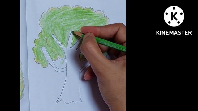 How to draw tree,trace a tree,tree scatch,easy tree drawing,draw tree step by step,green tree, смотреть онлайн