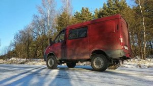 Пример работы полного привода Соболь 4х4