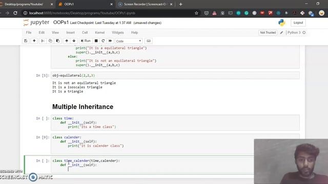 OOPs for Beginners #12 - What is Multiple Inheritance in Python (with Example) смотреть онлайн