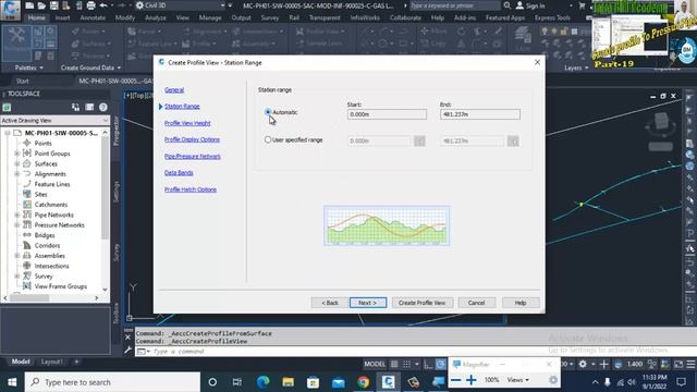 Utility-part-19 Create Pressure Pipe Profile To Alignment in Civil 3d Infra Bim Academy смотреть онлайн