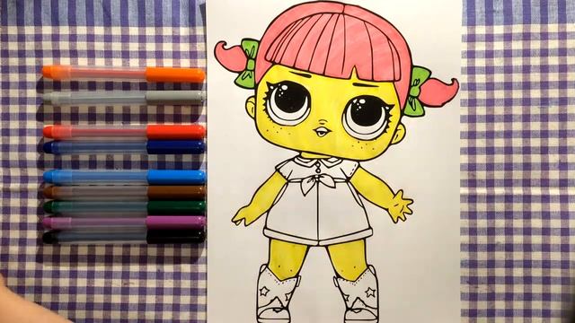 КУКЛА ЛОЛ. Супер Кукла ЛОЛ. Редкая раскраска. Самая красивая Doll LOL. Красивая ЛОЛ (Эмилия) LOL смотреть онлайн