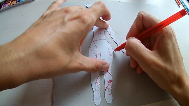 Как сделать бумажную куклу?//How to make a paper doll? смотреть онлайн