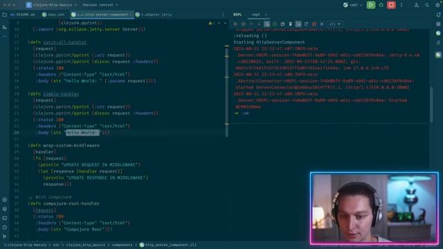 Deep dive into Clojure HTTP Basics: Ring, Compojure, Jetty! смотреть онлайн