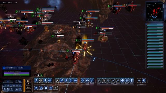 Imperator Somnium in action! - Imperial Navy vs Orks - Massive Battle, Battlefleet Gothic Armada 2 смотреть онлайн