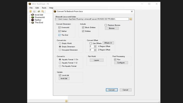 COMO PASAR TU MUNDO DE MINECRAFT JAVA A BEDROCK Y VICEVERSA - WINDOWS 10 смотреть онлайн