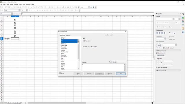 How to Sum a Column or Row in Spreadsheet in Open Office смотреть онлайн
