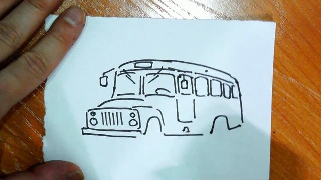 Как нарисовать АВТОБУС КАВЗ смотреть онлайн