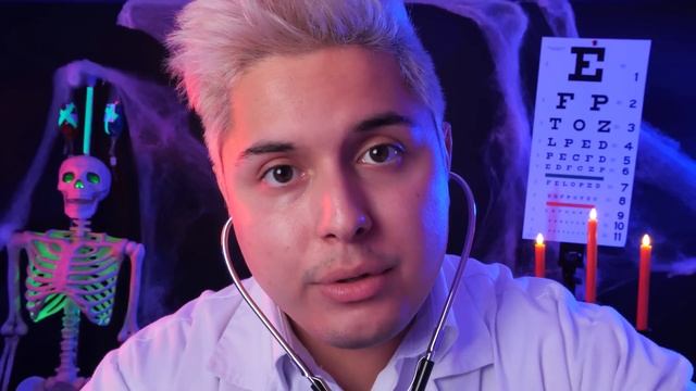 ASMR | Dr. Frankenstein's Cranial Nerve Exam | Halloween Doctor Roleplay смотреть онлайн