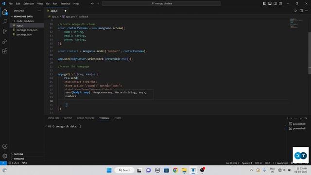 How To Store Contact Form Data In Database In MongoDB | Contact Form Store In MongoDB смотреть онлайн
