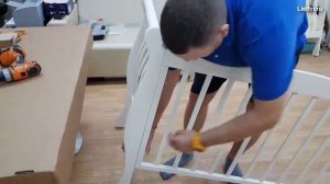 Сборка головных спинок кроваток с универсальным маятником компании Лель-Кубаньлесстрой