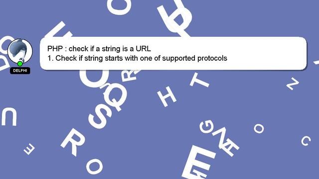PHP : check if a string is a URL смотреть онлайн