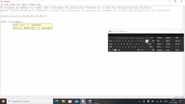 How to work in python IDLE|3rd program|list|by using built in function|(HINDI) смотреть онлайн
