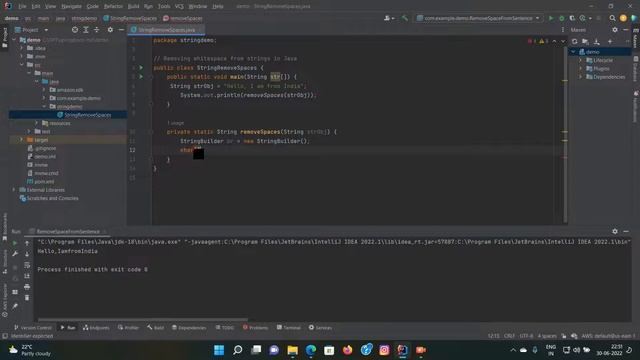 Frequently Asked Java Program 01: Removing whitespace from strings in Java смотреть онлайн