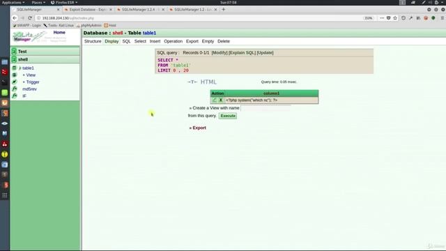 67 SQLite Manager PHP Remote Code Injection смотреть онлайн