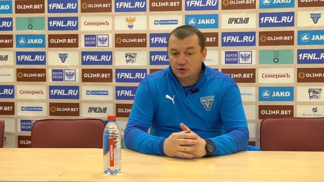 Дмитрий Безняк, старший тренер ФК "Велес", после матча с Шинником смотреть онлайн