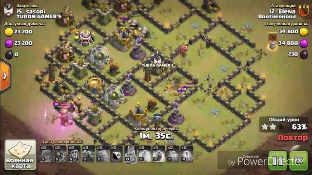 Clash of Clans. ЛКВ. 8ТХ против 11ТХ. смотреть онлайн