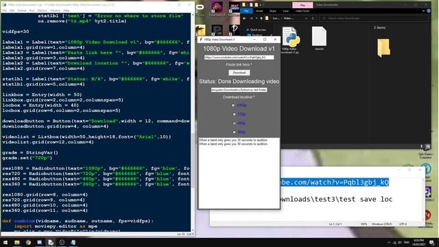 Follow up on the code I wrote (Downloading YouTube videos with python) смотреть онлайн