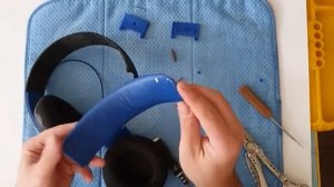 Ремонт и замена оголовья наушников Оголовье для Sony Gold Wireless PS4 при помощи 3d принтера