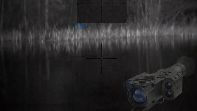 Pulsar Digisight  Ultra 455LRF + штатная подсветка.  Охота на бобров.