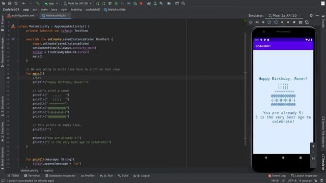 Write your first Kotlin Code - Part 1 | Android Kotlin Basic Tutorial Hindi смотреть онлайн