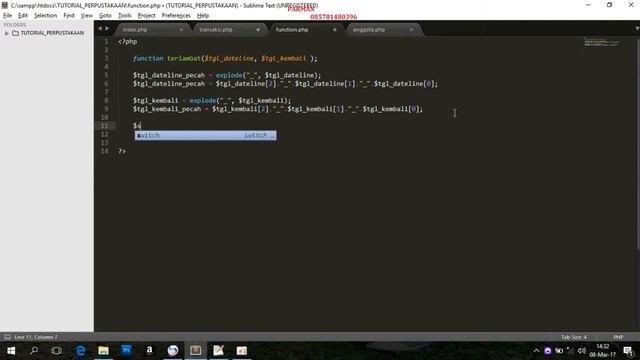 part11 Tutorial Membuat Aplikasi Perpustakaan Dengan php mysql dan Bootstrap transaksi Tampil смотреть онлайн