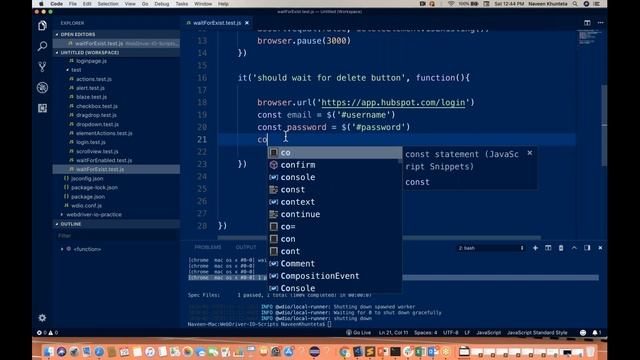WaitForExist Sync method in WebDriverIO - Part - 16 смотреть онлайн