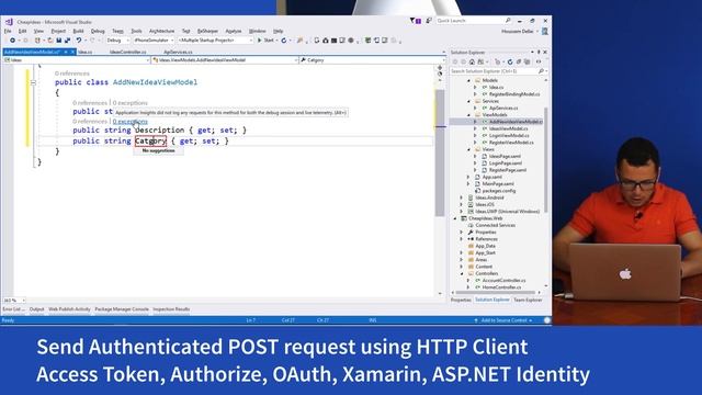 Authenticated HTTP Post request from Xamarin Forms смотреть онлайн