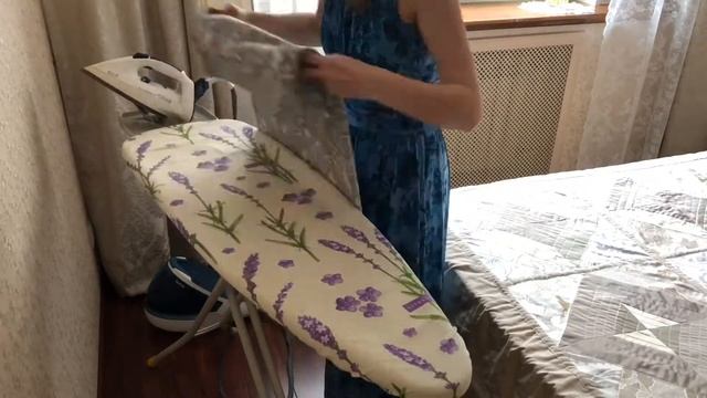 Как ПОГЛАДИТЬ ПОСТЕЛЬНОЕ БЕЛЬЕ (пододеяльник и наволочки). Простой способ. Смотрелка. смотреть онлайн
