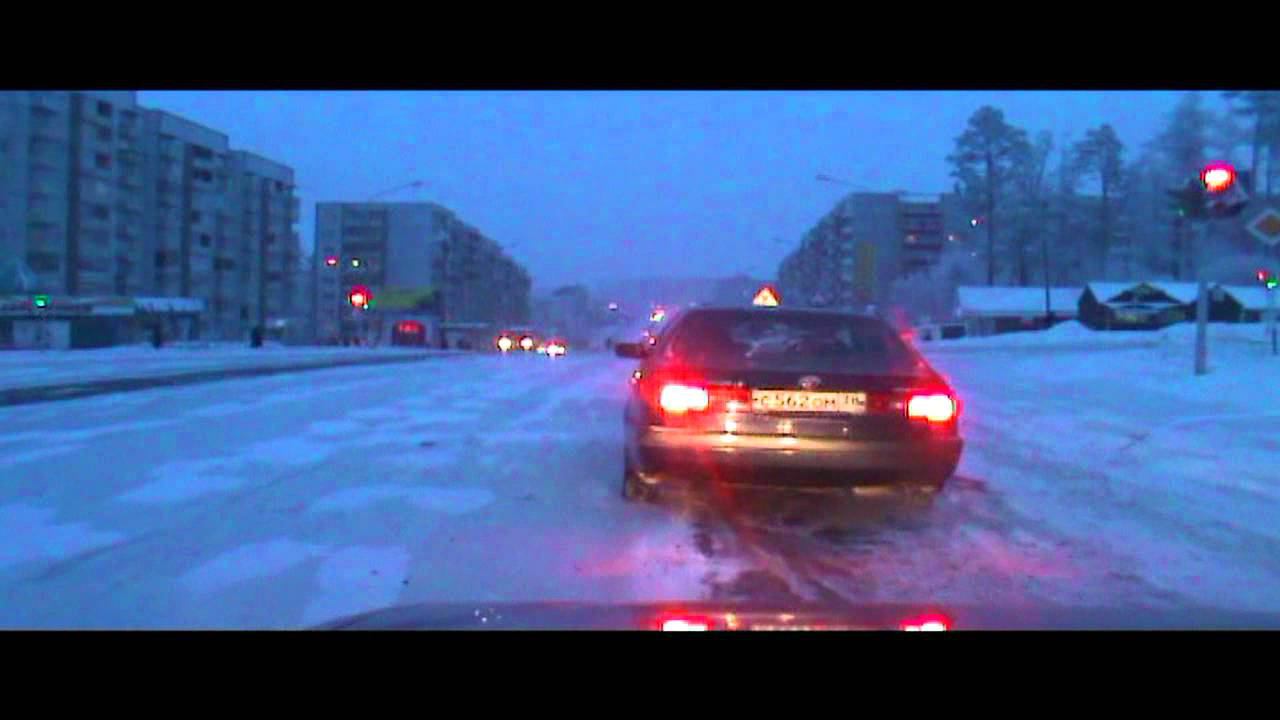 Усть-Илимск зимой 2010 (за рулем) смотреть онлайн