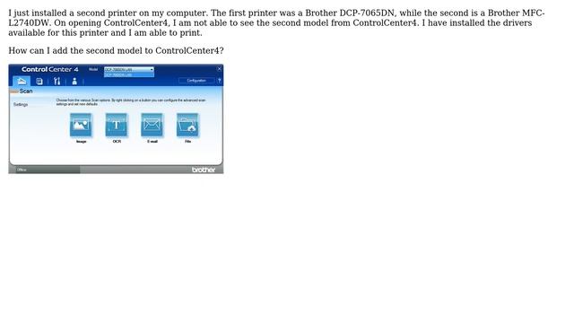 Unix & Linux: How do I add another printer to Brother ControlCenter4? смотреть онлайн