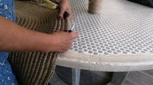 Коврик из джута