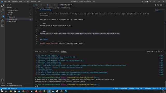 Docker Mysql Container UTF-8 + File .env смотреть онлайн