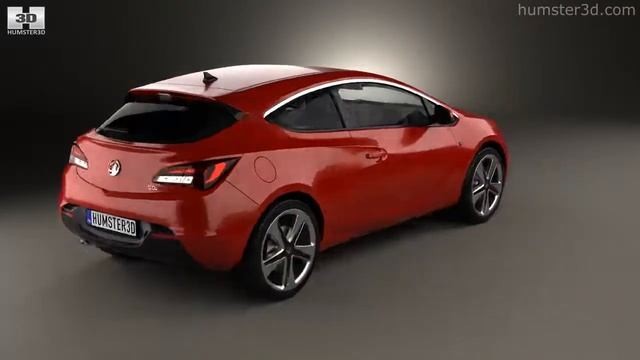 Vauxhall Astra GTC 2011 by 3D model store Humster3D.com смотреть онлайн