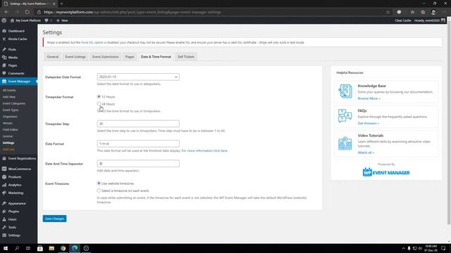 Event Manager General Settings For #WordPress Website смотреть онлайн