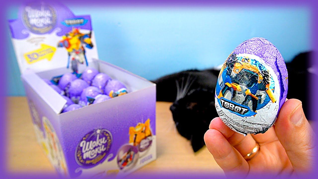 TOBOT яйцо сюприз Шоки Токи с фигуркой робота смотреть онлайн