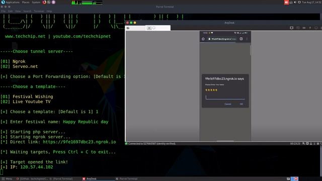 Hacking web cam using festive message and youtube live video! смотреть онлайн