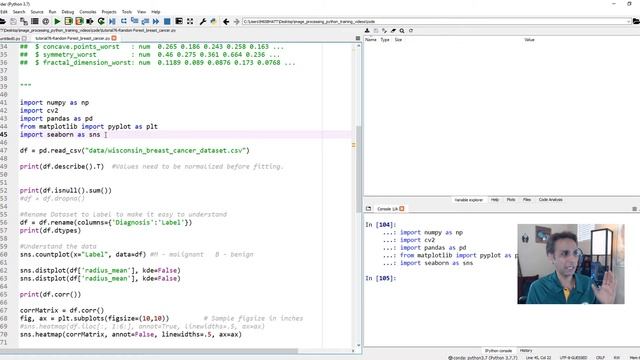 Tutorial 76 - What is random forest classifier? (Explained using the breast cancer data set) смотреть онлайн