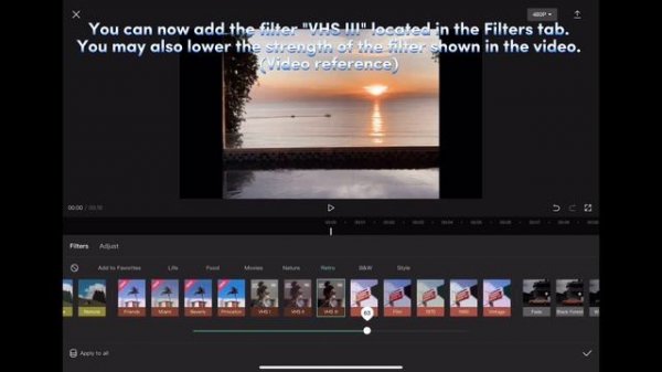 How to make a realistic VHS effect on CapCut!