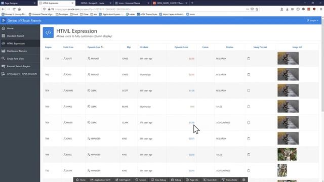 Lesson 2 Oracle APEX Classic Reports - Customizing w HTML Expression Property - The Genius of смотреть онлайн